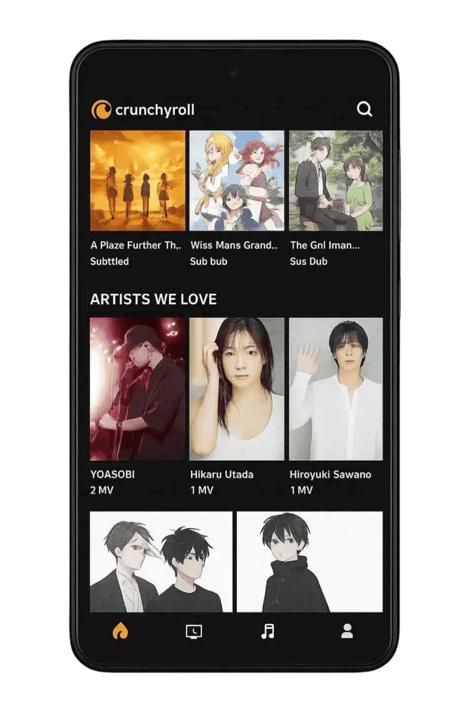 Crunchyroll MOD APK for iOS 1 Crunchyroll Mod APK for iOS featuring premium anime streaming and music, unlocked latest version.