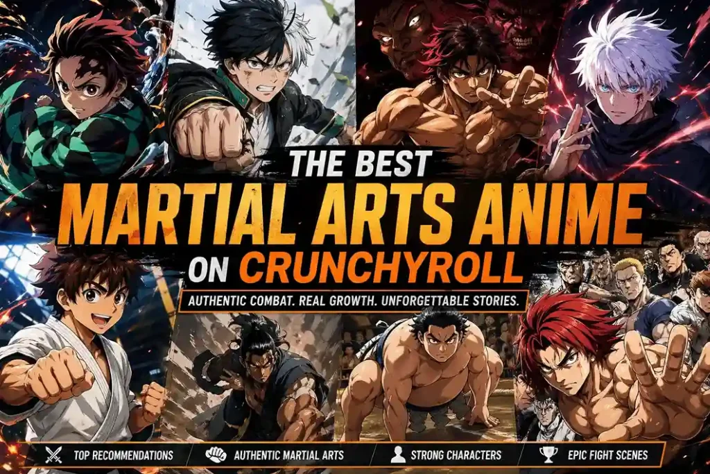 The Best Martial Arts Anime on Crunchyroll: A Definitive Guide to Authentic Combat Stories That Actually Deliver 2 Best martial arts anime collage featuring intense fights and characters on Crunchyroll