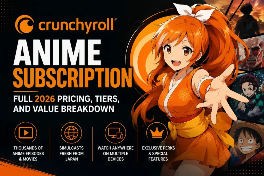 Crunchyroll Anime Subscription: Full 2026 Pricing, Tiers, and Value Breakdown 1 CrunchyAPKPro guide to Crunchyroll anime subscription plans, streaming features, and premium membership benefits.